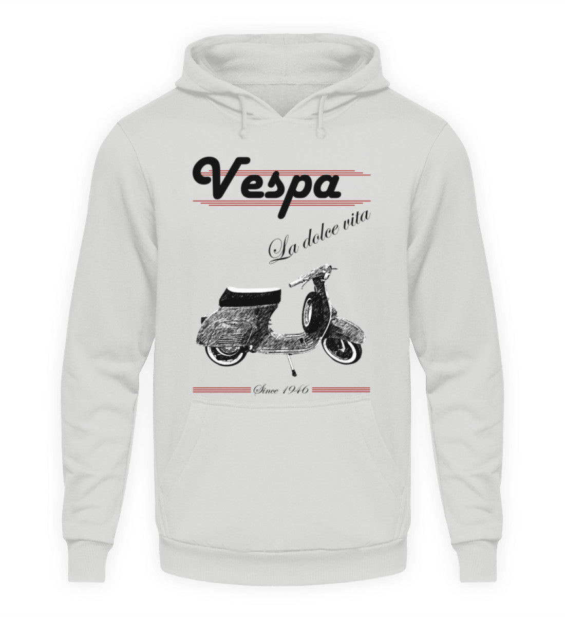 Vespa Hoodie Unisex | "La dolce vita" | sportgrau