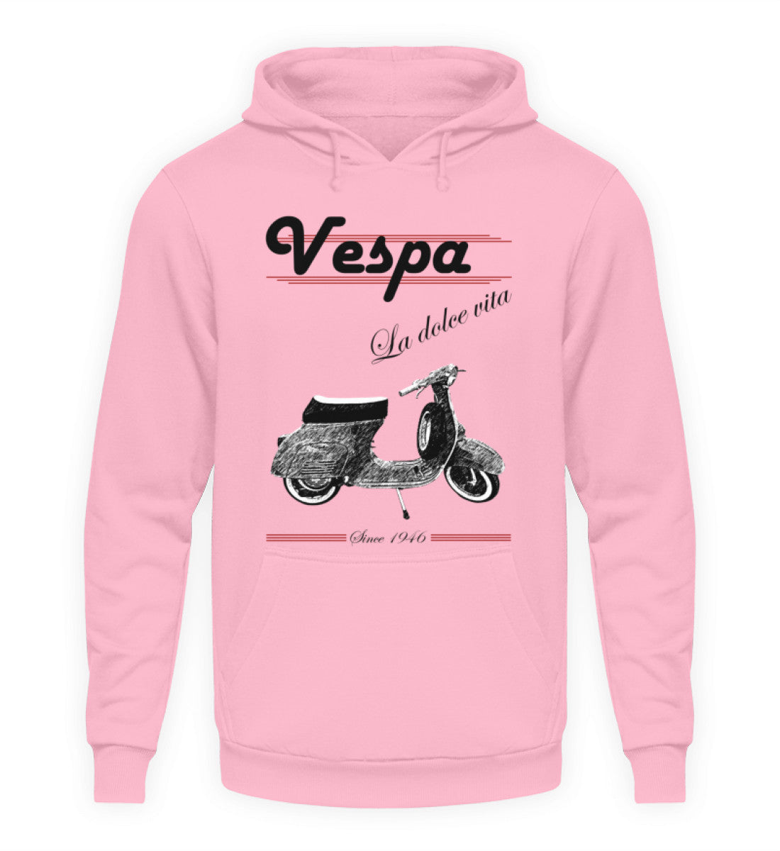 Vespa Hoodie Unisex | "La dolce vita" | babypink