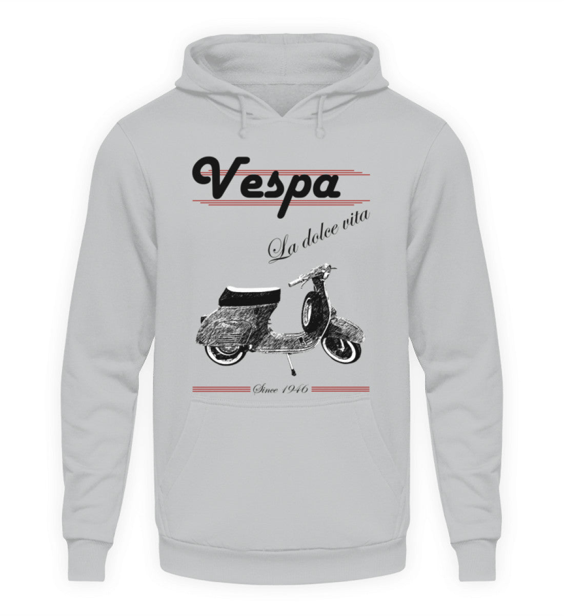 Vespa Hoodie Unisex | "La dolce vita" | hellgrau