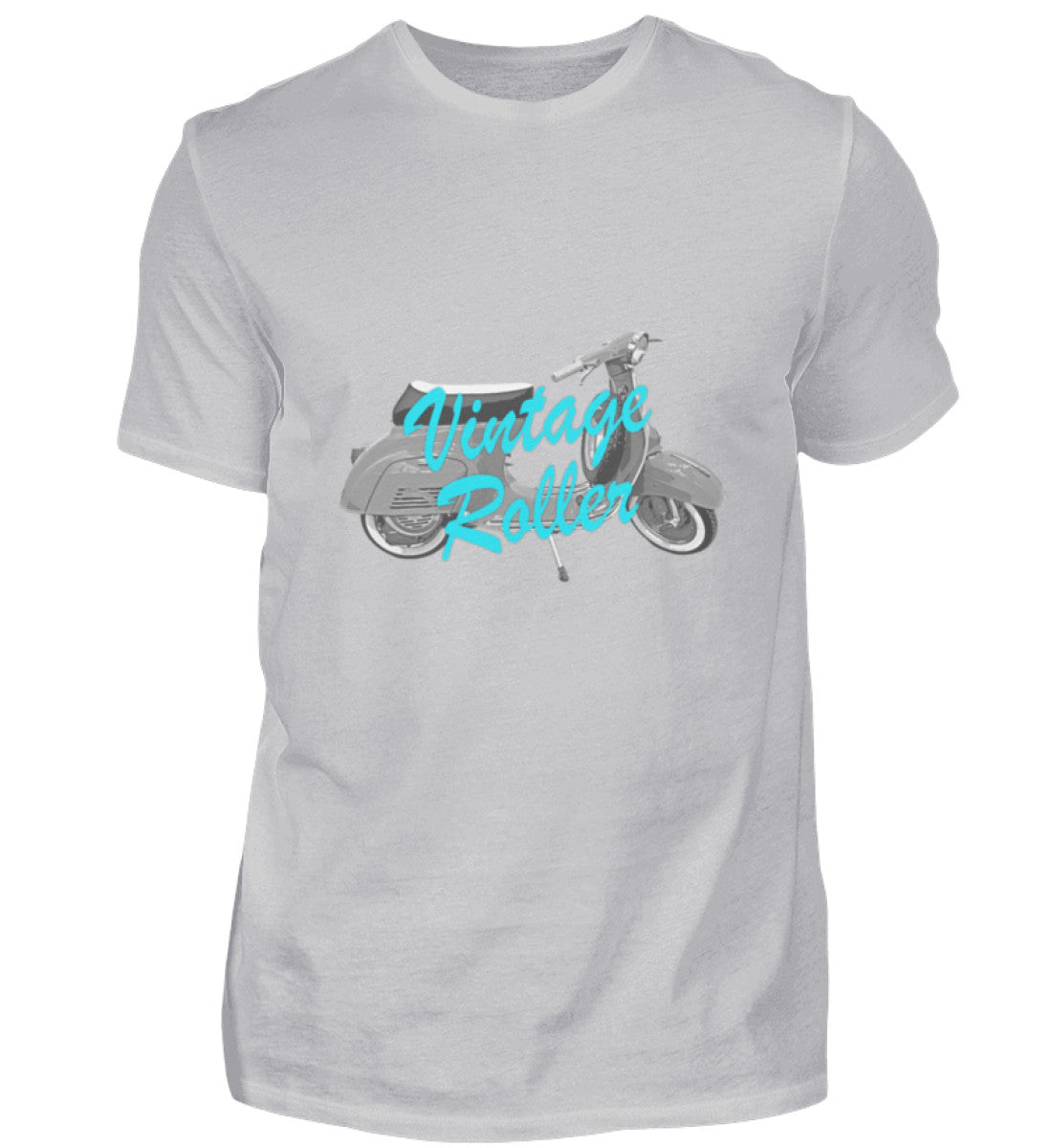 Vespa T-Shirt Herren | "Vintage Roller" | grau meliert