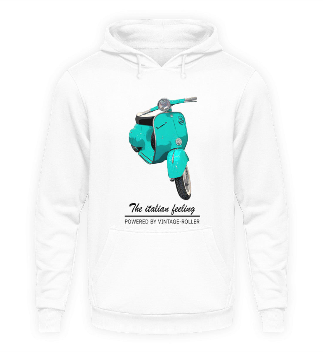 Vespa Hoodie Unisex | "The italian feeling" | weiß