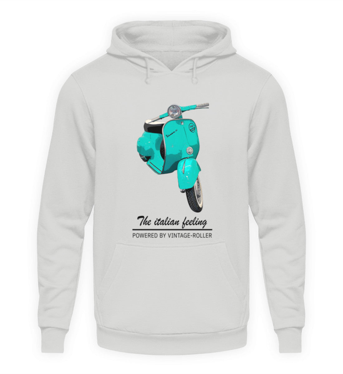 Vespa Hoodie Unisex | "The italian feeling" | sportgrau