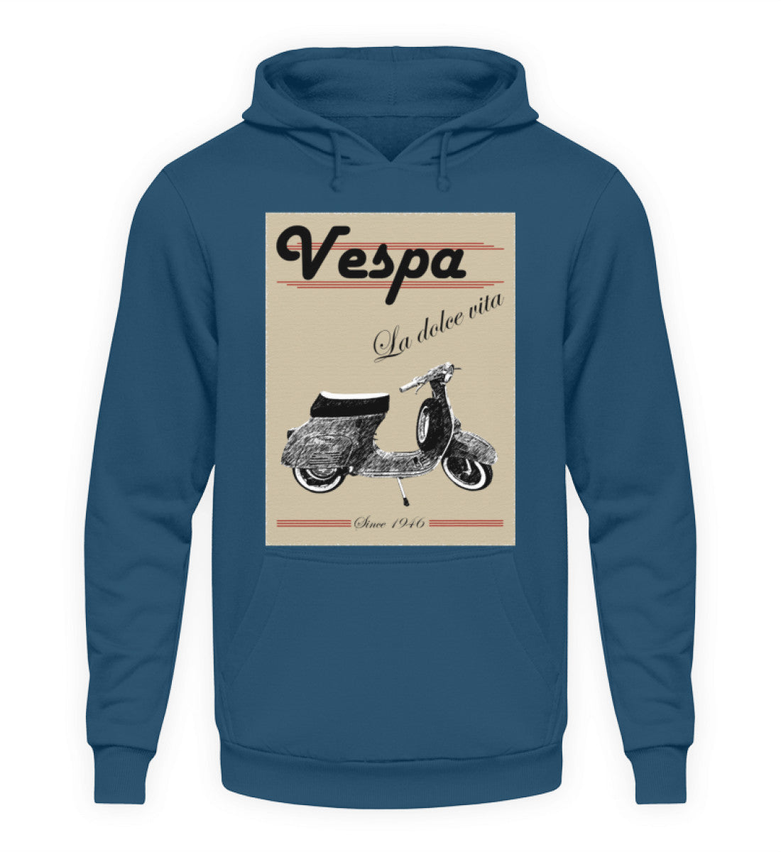 Vespa Hoodie Unisex | "La dolce vita" | airforceblau